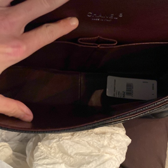 FLASH SALE 🥳BNWT 2012 AUTH CHANEL JUMBO XL DOUBLE FLAP BLACK CAVIAR - Picture 7 of 9